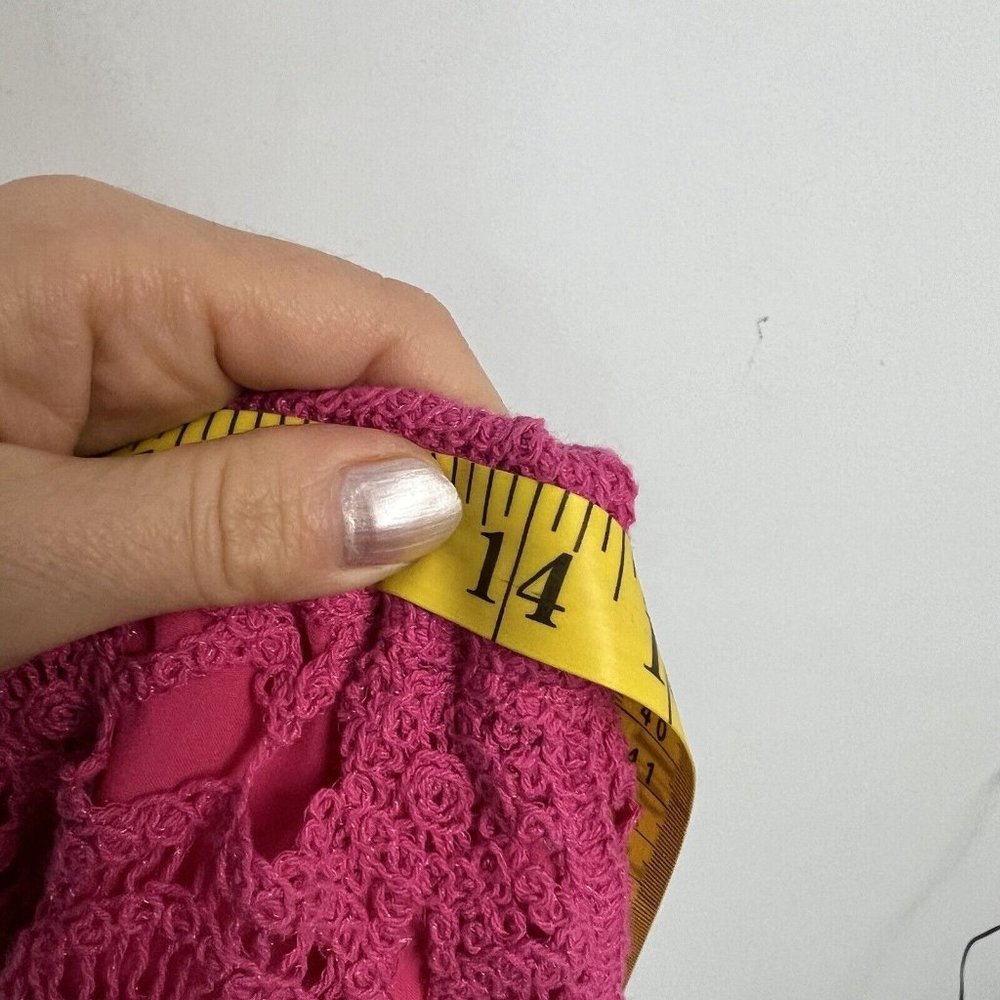 Caroline Constas Pink Crochet Top and Skirt Set - Picture 10 of 12